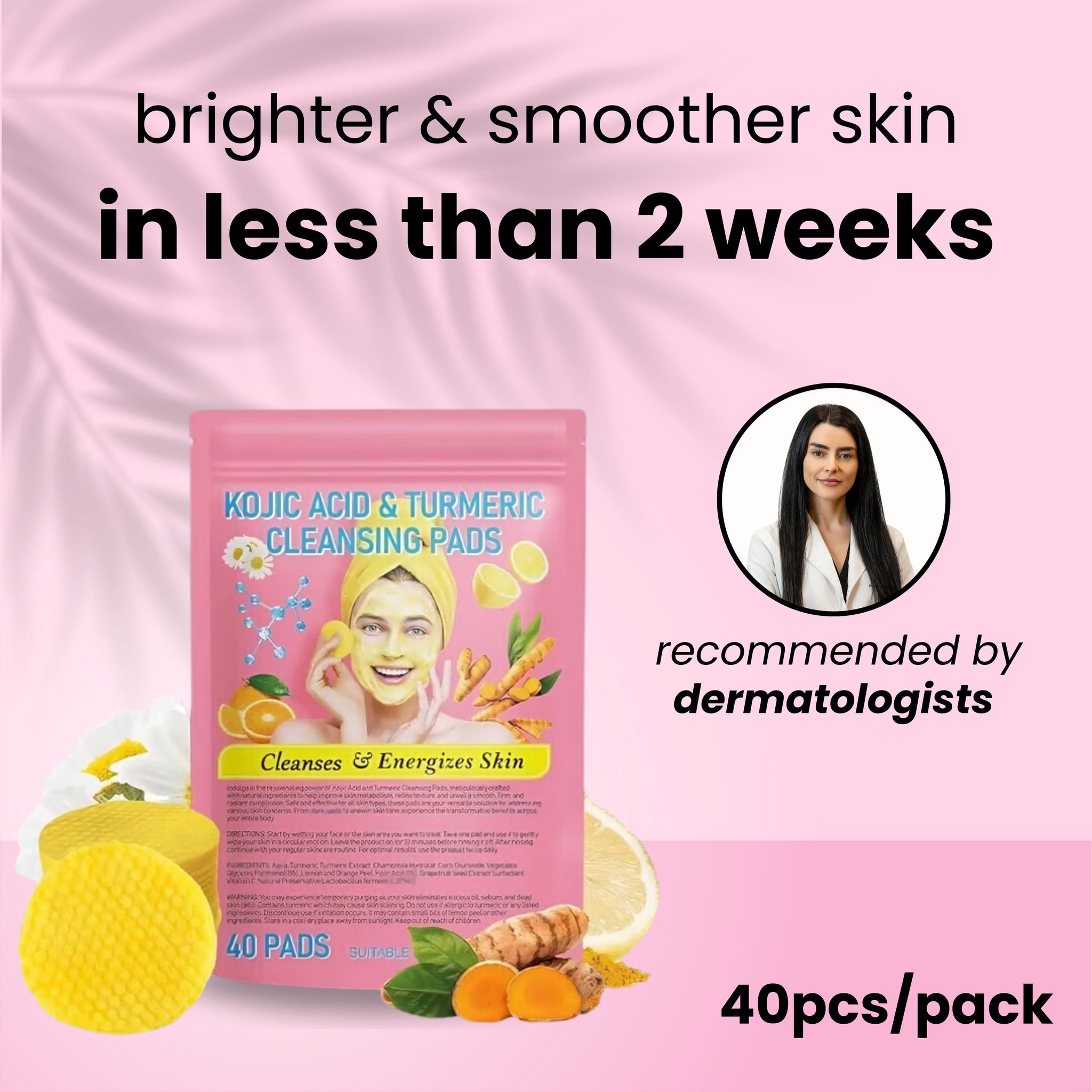 Turmeric and Kojic Acid Pads